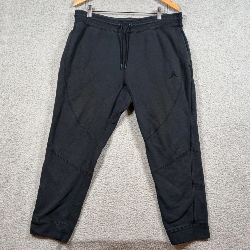 Nike Air‎ Jordan Men's 2XL Dri-Fit Sport Statement Fleece Joggers Pants Black